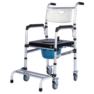 Elderly pregnant women toilet chair wheeled movable toilet chair elderly supplies bath chair toilet chair wholesale folding