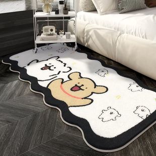 Line Puppy Bedroom Carpet Dirt Resistant and Easy-to-take-care Household Living Room Carpet Floor Mat Children's Reading Area Climbing Mat