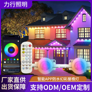 Manufacturers new smart magic eaves lights wifi bluetooth LED voice control color strip lights eaves ticker lights decorative lights