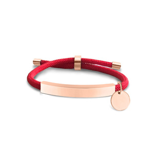 European and American Cross Border Multicolor Bracelet Bracelet Blank Material in stock Small Round Accessories Engraving Gift Stainless Steel Bracelet