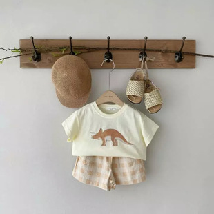 Summer Casual Baby Girl Children's Pants New Boys' Shorts Summer Cotton Plaid Shorts Korean Children's Wear