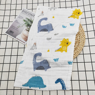 High density six-layer gauze children's towel 30*50 medium towel adult children infant face towel pure cotton towel maternal and child supplies