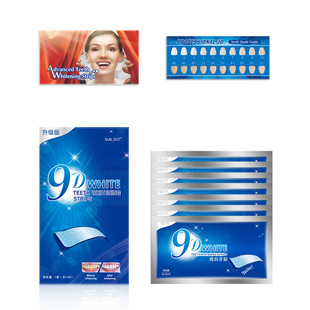 9d Chinese 7 pairs of teeth stickers a generation of hair
