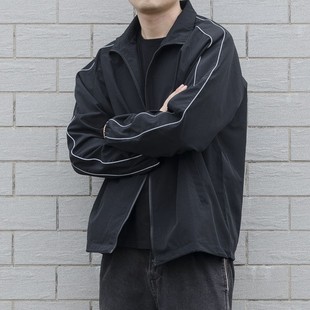 Autumn 2025 New Korean Style Loose Casual Jacket Men's Collar Cardigan Trendy Windbreaker Jacket All-match Clothes
