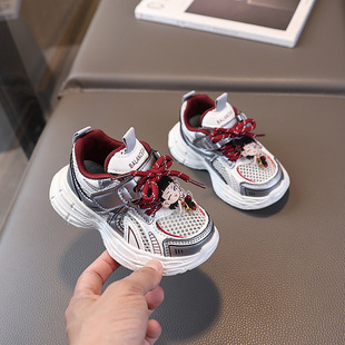 Spring 2025 New Children's sneaker Girls' Shoes Torre Shoes Breathable Soft Sole Casual Boys' Baby Shoes