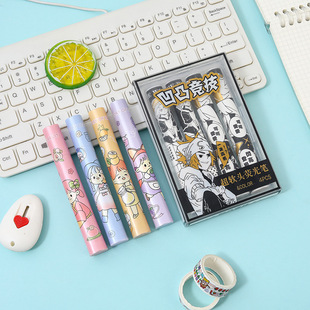 Bold Large Capacity Highlighter Cute Student Key Line Soft Head Marking Pen Creative Square Head Hand Account Marking Pen