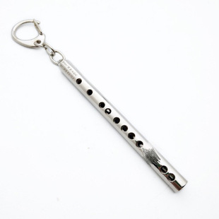 Animation peripheral key chain fife patriarch 8cm Chen Di Wei ghost aluminum tube flute pendant foreign trade