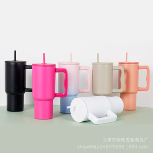 Трансграничный 30oz Ice Ba Cup Sвсасывающая чашка автомобильная чашка ручка чашка изоляции большой емкости 304 нержавеющая сталь холод оптовая продажа