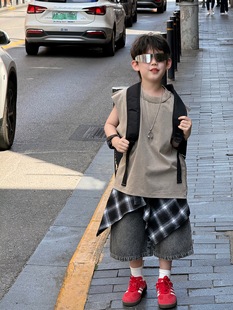 Tairu 2025 Summer New Korean Style Boys All-match American Style Street Sense Hip Hop Accessories Small Fart Curtain