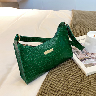 New fashion stone pattern underarm bag trendy women's bag shoulder bag small square bag simple women's handbag cross-border Fashion