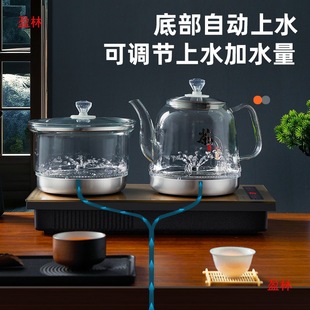 Electric kettle bottom tea table electromagnetic integrated machine tea table water automatic tea stove embedded special