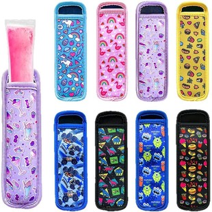 Cross-border Diving Material Popsicle Cover Anti-freeze Popsicle Cover Reusable Crushed Popsicle Cover Neoprene Ice Cream Cover