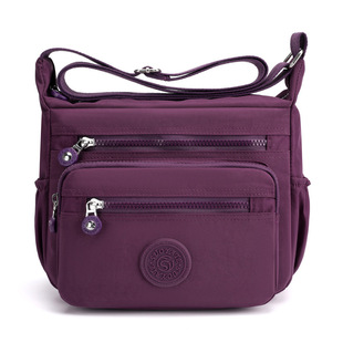 Trendy commuter street bag lightweight waterproof nylon cloth bag casual women's shoulder bag fashionable all-match messenger bag