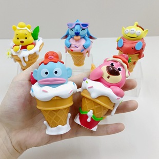 Net red big star ice cream blind box doll hand-made cartoon tide play model catch baby machine ornaments toy wholesale