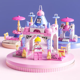 Building blocks children assembled toys educational small particles splicing fire boy Tank Police car compatible with Lego gift