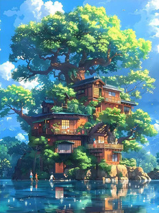 bath fire phoenix diy digital oil painting filled painting hand painting landscape painting chinese style living room decorative oil painting hand painting