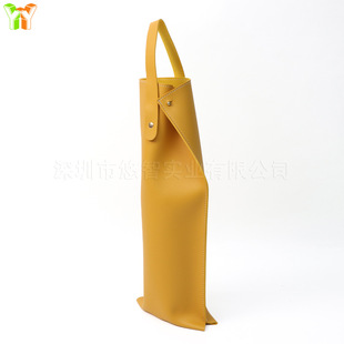 Cross-border Hot Sale Wine Wine Leather Packaging Bag Brandy Simple Handbag Holiday Gift Wine Bag