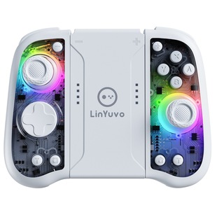 LinYuvo switch joy con механическая кнопка после обклеить красочные огни макро функция беспроводной геймпад