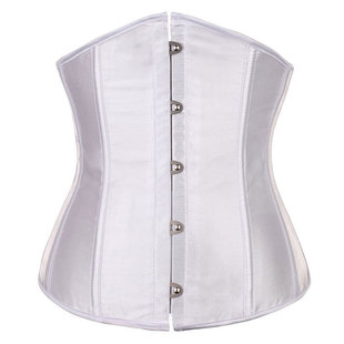 Europe and the United States abdominal Palace plastic body garment satin waist seal 14 plastic bone waist clip abdominal belt with T pants [spot]]