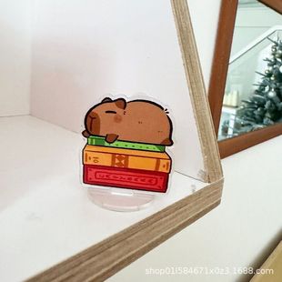 Desktop Capibala Small Gift Cute Desktop Inspirational Learning Stand Creative Acrylic as Style Note Holder