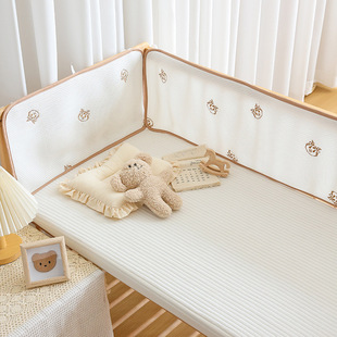Newborn Crib Circumference Summer Breathable Mesh Baby Splicing Bed Anti-collision Cushioning Soft Bag Fence Barrier Anti-collision