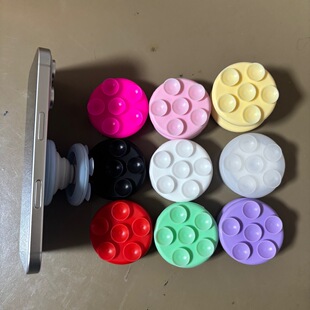 Silicone Mobile Phone Bracket Round Double-sided Suction Cup Detaching Bracket Strong Suction Multifunctional Lazy Desktop Convenient Bracket