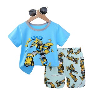 Kid's pajamas детская одежда 2025 Детская пижама мультфильм лето корейские шорты с короткими рукавами фабрика прямой поставки