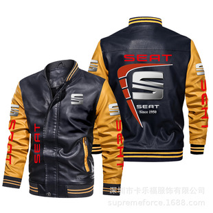 Cross-border Biker Suit Men's Men's Coat Leather PONTIA Racing Suit Jacket Men's Leather American Riding Suit