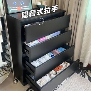 [Супер низкая цена] Черный комод домашний шкафчик для спальни