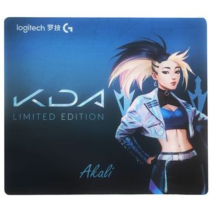 Коврик для мыши Logitech KDA для девочек, групная совместная модель, офисная киберспортивная игра, защита на запястье, нескользящая резиновая подошва, износостойкий коврик для мыши
