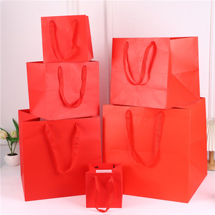 Square Paper Bag in stock Flowers Gift Bag Potted Cake Square Bag Wedding Candy Tote Baking Bouquet Packaging Bag