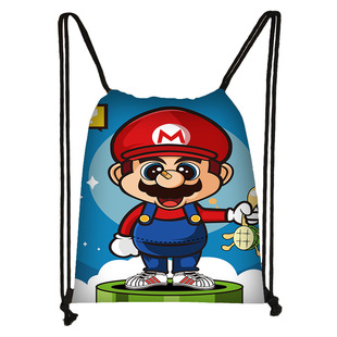 Новый супер Marie Mario Cartoon ручной карманный полиэфирный продукт большой емкости