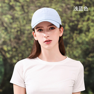 Summer breathable quick-drying baseball cap men's and women's outdoor fishing sunscreen solid color light board sports cap custom