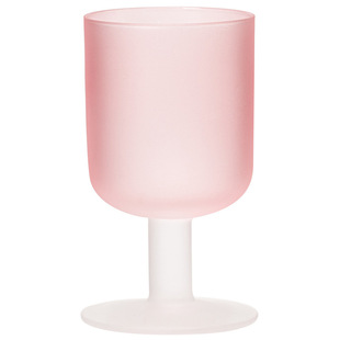 Cherry Blossom Middle Sunset Cup Crystal Glass Goblet Cocktail Cup Creative Frosted Water Cup Household Tea Cup
