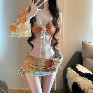 Новый купальник женский сексуальный бикини из трех частей