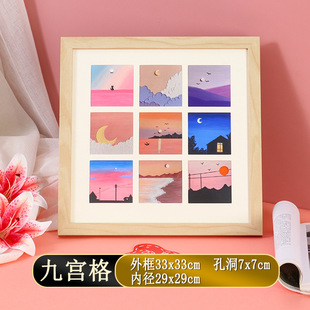 Картина маслом палочка фоторамка оптовая продажа картина декоративная рамка DIY рамка квадрат девять четыре Дворцовая живопись