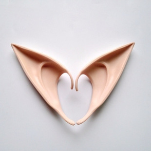 Elf Ears cos Halloween Props Fairy Vampire One Tong Half Demon City Elf Throne Fake Ears