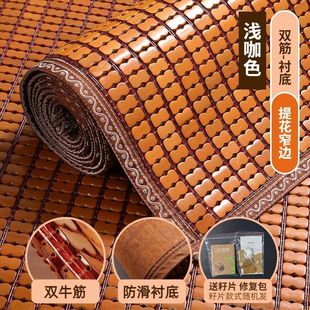 Summer sofa mat mat three-piece set 1.5 meters 1.8 meters bed sheets can be folded ice silk mat ice rattan mat wholesale
