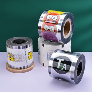 Custom disposable ice cup plastic cup sealing film milk tea sealing film