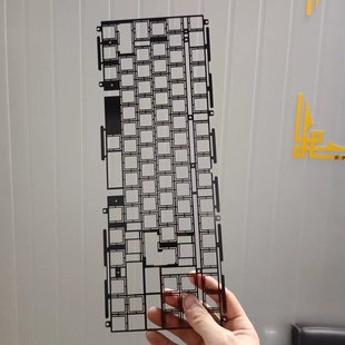 Customized mechanical keyboard positioning plate sandblasting pc pom pp fr4 carbon fiber anode aluminum copper