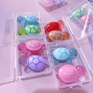 Large Luminous 2 Small Turtle Super Bright Accessories Mini Desktop Resin Small Ornaments Cartoon Accessories
