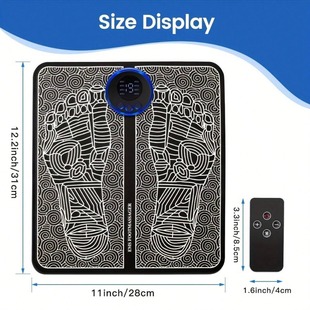 Electric EMS Foot Massager Pad Relax Feet Acupoints Massage