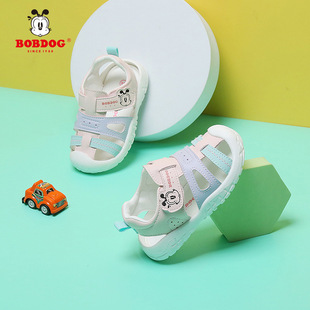Babu 2024 New Baby Sandals Girls' Toddler Toddler Shoes Toy Breathable Soft Sole Summer Baby Sandals