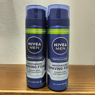 Nivea/Nivea для мужчин успокаивающий увлажняющий пузырь для бритья 200 мл пена смягчает бороду успокаивает дискомфорт после бритья