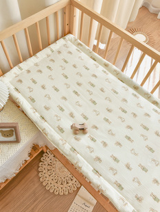 Cotton Gauze Mattress for Newborn Baby Washable Stitching Bed Mattress Special Bedding for Kindergarten Children's Bed