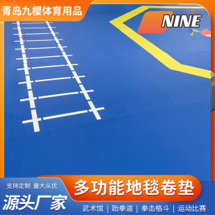Taekwondo Floor Mat Fitness Mat Yoga Fighting Boxing Dancing Flip Roll Mat Martial Arts Fighting Thickened Judo Mat