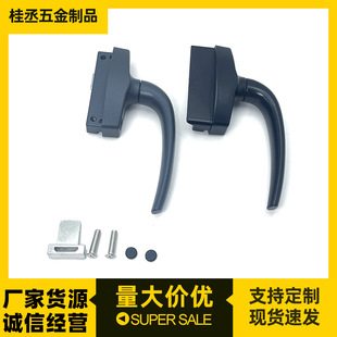 Oblique line two-point lock handle 50 aluminum casement window two-point lock handle handle outer window handle lock handle lock