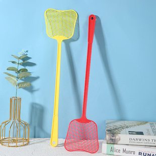 Simple Plastic Fly Spatter Thickened and Long Manual Fly Spatter Summer Household Long Handle Mosquito Spatter
