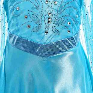 2022 Frozen Платье Aisha Frozen Детское платье принцессы с пайетками и длинным рукавом Амазонское платье для девочек