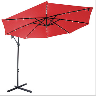 Outdoor Parasol Scenic Villa Garden Leisure Roman Umbrella Courtyard Solar LED Light Strip with Light Banana Umbrella